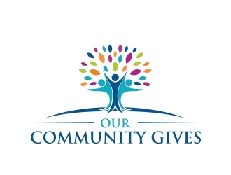 Our Community Gives logo design by MarkindDesign