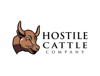 Hostile Cattle Company logo design by jhunior