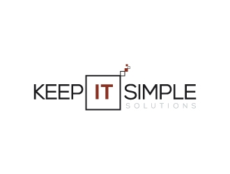Keep It Simple Solutions. KISS for short logo design by zakdesign700