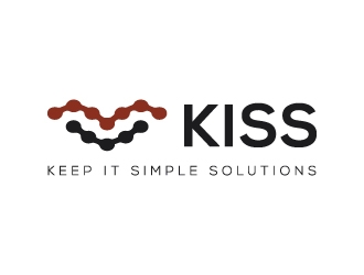 Keep It Simple Solutions. KISS for short logo design by zakdesign700