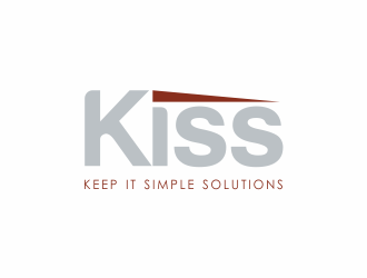 Keep It Simple Solutions. KISS for short logo design by up2date