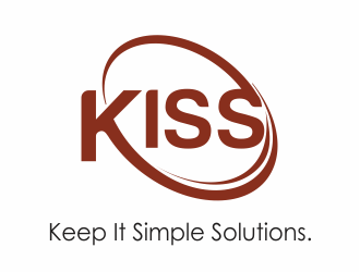 Keep It Simple Solutions. KISS for short logo design by up2date
