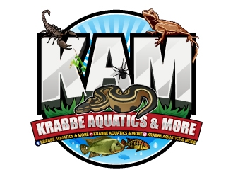 Krabbe Aquatics & More logo design by Aelius