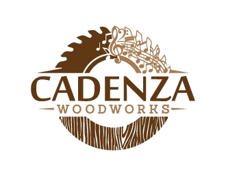 Cadenza Woodworks logo design by jaize
