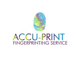 ACCU-Print Fingerprinting Service logo design by Foxcody