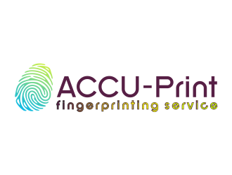 ACCU-Print Fingerprinting Service logo design by mletus