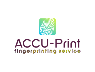 ACCU-Print Fingerprinting Service logo design by mletus