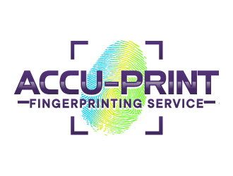 ACCU-Print Fingerprinting Service logo design by ORPiXELSTUDIOS