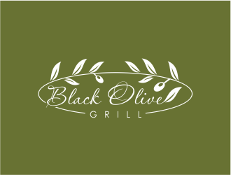 Black Olive Grill logo design by up2date
