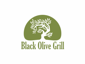 Black Olive Grill logo design by up2date