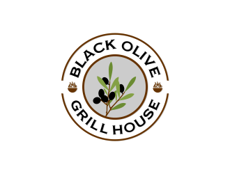 Black Olive Grill logo design by wedesign