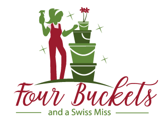 Four Buckets and a Swiss Miss logo design by bloomgirrl