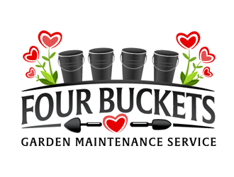 Four Buckets and a Swiss Miss logo design by megalogos
