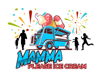 Mamma Please Ice Cream  logo design by ROSHTEIN
