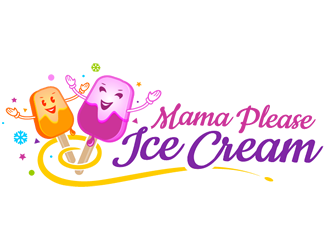 Mamma Please Ice Cream  logo design by Coolwanz