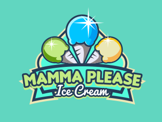 Mamma Please Ice Cream  logo design by serprimero