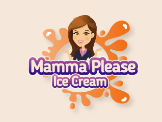 Mamma Please Ice Cream  logo design by czars