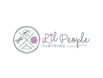 Lil People Clothing logo design by DesignPal