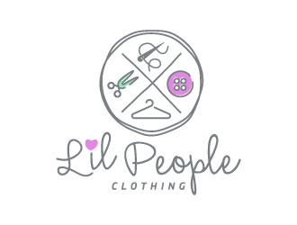 Lil People Clothing logo design by DesignPal