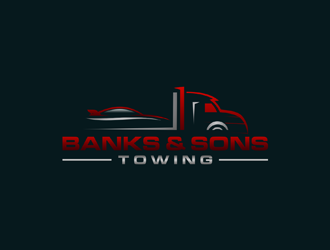 Banks & Sons Towing logo design by ndaru