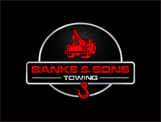 Banks & Sons Towing logo design by ROSHTEIN