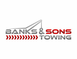 Banks & Sons Towing logo design by hidro