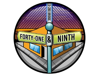 Forty-One & Ninth logo design by DreamLogoDesign