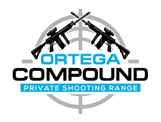 ORTEGA COMPOUND       PRIVATE SHOOTING RANGE logo design by MAXR