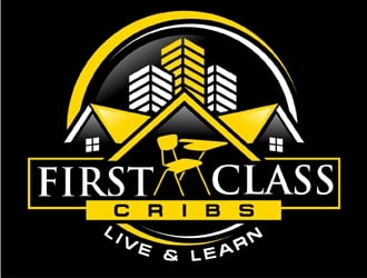 First Class Cribs logo design by MAXR