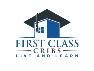 First Class Cribs logo design by Dakon