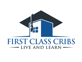 First Class Cribs logo design by Dakon
