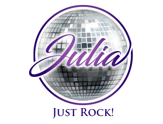 Julia Roth  [logo for bat-mitzvah party] logo design by BeDesign