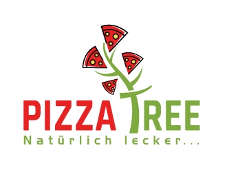 pizza tree logo design by MonkDesign