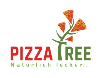 pizza tree logo design by MonkDesign