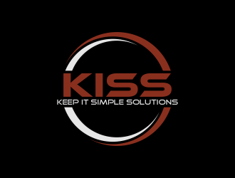 Keep It Simple Solutions. KISS for short logo design by qqdesigns
