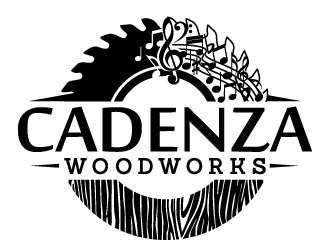 Cadenza Woodworks logo design by jaize