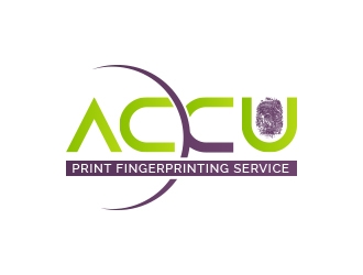 ACCU-Print Fingerprinting Service logo design by fawadyk