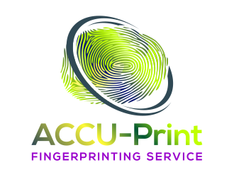 ACCU-Print Fingerprinting Service logo design by cintoko