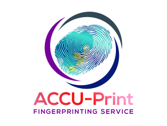 ACCU-Print Fingerprinting Service logo design by cintoko
