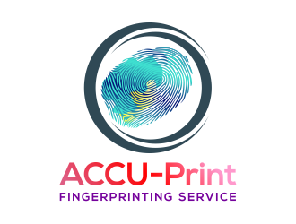 ACCU-Print Fingerprinting Service logo design by cintoko