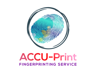 ACCU-Print Fingerprinting Service logo design by cintoko
