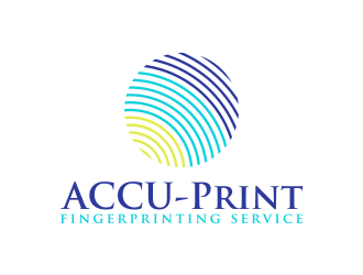 ACCU-Print Fingerprinting Service logo design by lexipej