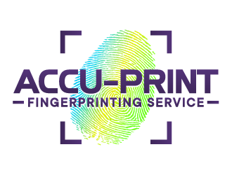 ACCU-Print Fingerprinting Service logo design by ORPiXELSTUDIOS