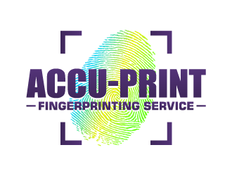 ACCU-Print Fingerprinting Service logo design by ORPiXELSTUDIOS