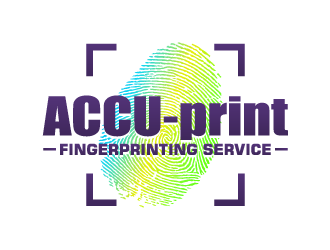 ACCU-Print Fingerprinting Service logo design by ORPiXELSTUDIOS