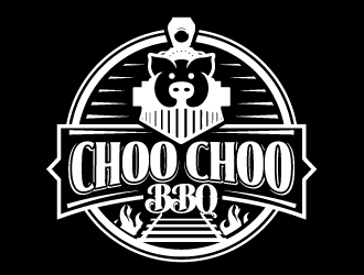 Choo Choo BBQ logo design by jaize