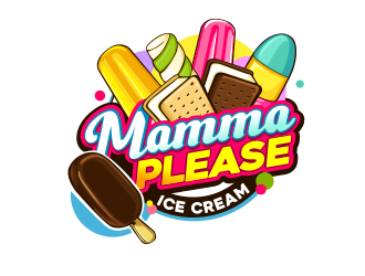 Mamma Please Ice Cream  logo design by veron
