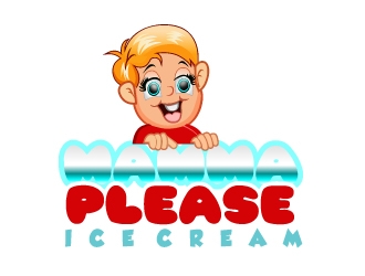 Mamma Please Ice Cream  logo design by samuraiXcreations