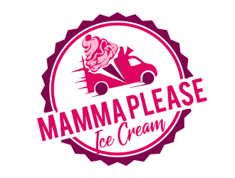 Mamma Please Ice Cream  logo design by JessicaLopes