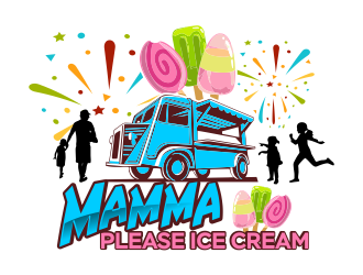 Mamma Please Ice Cream  logo design by ROSHTEIN
